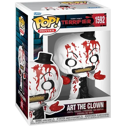 Preorder Terrifier 2 Art the Clown Bloody Funko Pop! Vinyl Figure #1592 + PoP Protector