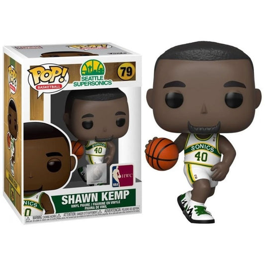 Funko POP! NBA Basketball - Seattle SuperSonics Shawn Kemp 79 + FREE PROTECTOR!