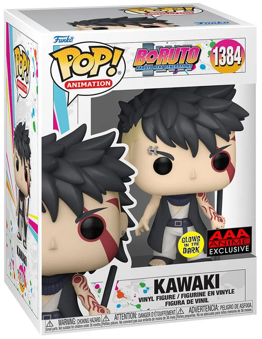 Funko POP! Animation: Boruto Naruto Next Generations #1384 - Kawaki AAA anime Exclusive GITD + protector!