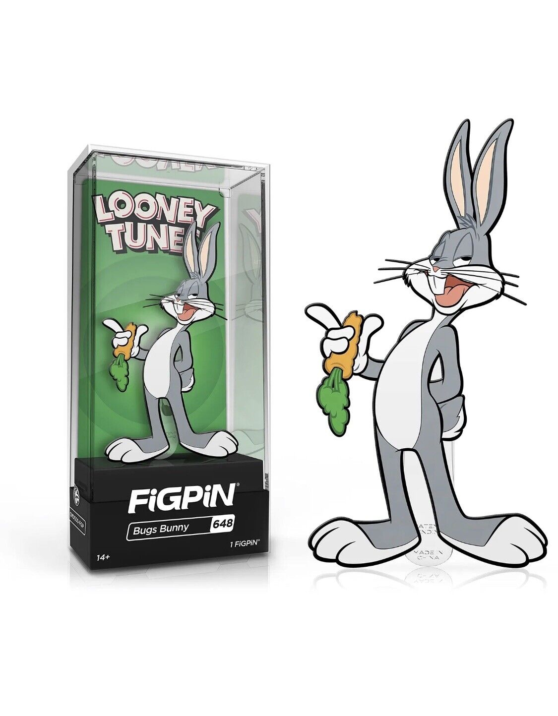 FiGPiN #648 Looney Tunes - BUGS BUNNY Hard Case Enamel Pin Collectible