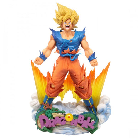 BANPRESTO DRAGON BALL Z SUPER MASTER STARS DIORAMA THE SON GOKU THE BRUSH FIGURE (BLUE)