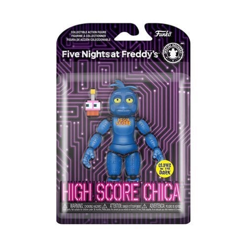 Funko Action Figure! Five Nights at Freddy's (FNAF) High Score Chica Series 7 Glows in the Dark Figure