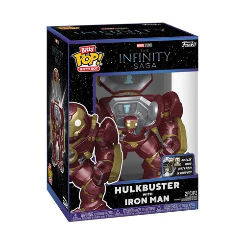 Preorder The Avengers The Infinity Saga Hulkbuster with Iron Man Funko Bitty Pop! Bitty Bot Vinyl Figure