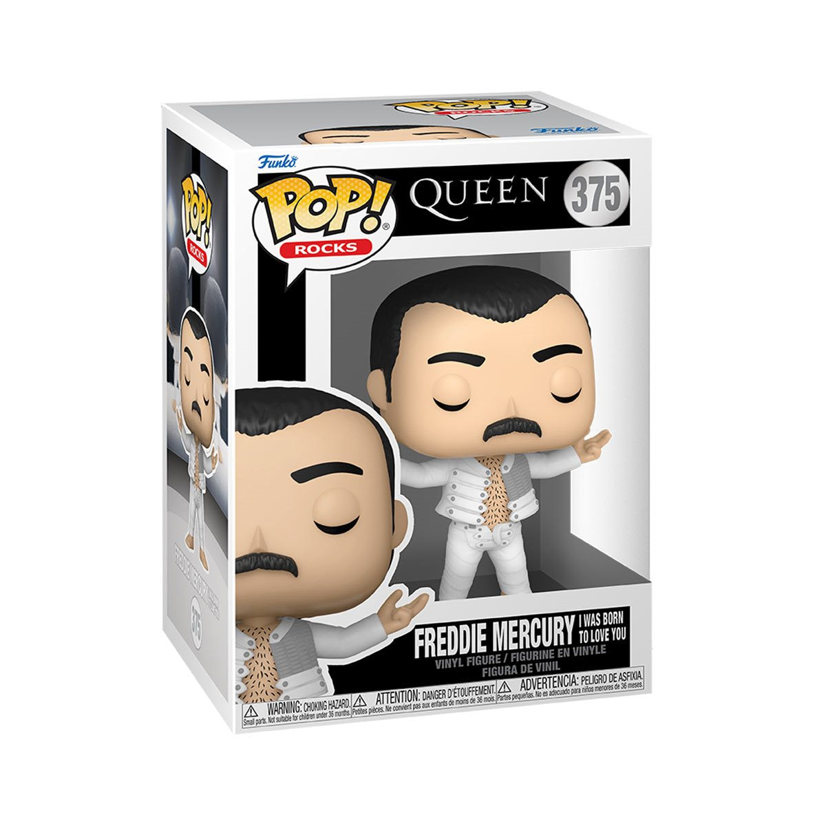 Queen Freddie Mercury I Was Born to Love You Funko Pop! Vinyl Figure #375 + PoP Protector