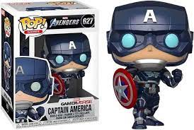 Funko Pop! Marvel Avengers Gamerverse Captain America 627 + Free Protector