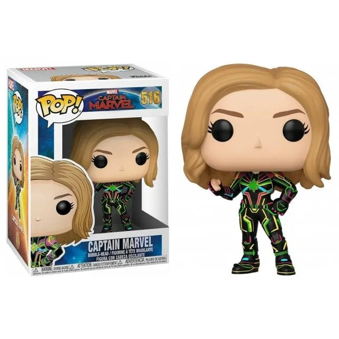 Funko POP! Marvel: Captain Marvel #516 + PROTECTOR!