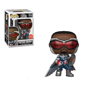 Funko POP! Marvel - The Falcon & Winter Soldier - Captain America Gamestop Exclusive #819 + PROTECTOR!