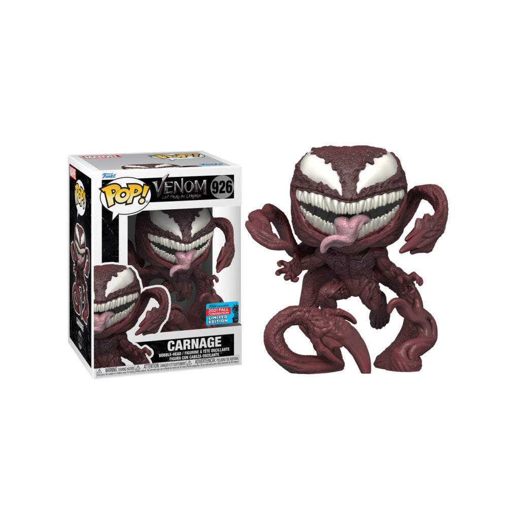 Funko POP! Venom: #926 - Carnage - 2021 Fall Convention + PROTECTOR!