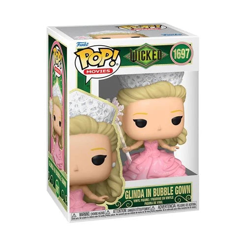 Wicked Part 1 Glinda in Bubble Gown Funko Pop! Vinyl Figure #1697 + Free Protector
