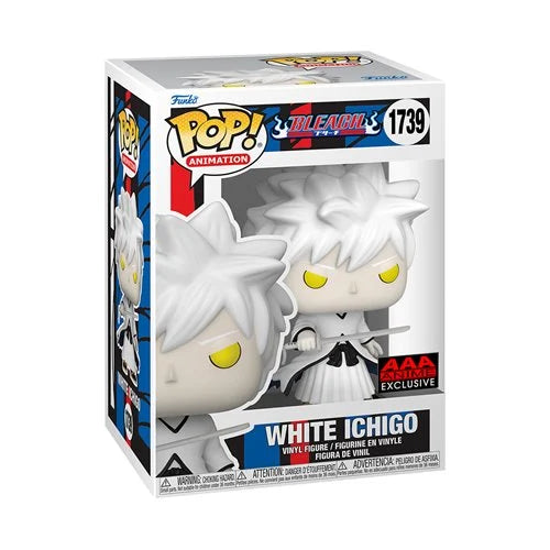 Bleach White Ichigo Kurosaki Funko Pop! Vinyl Figure #1739 - AAA Anime Exclusive + PoP Protector