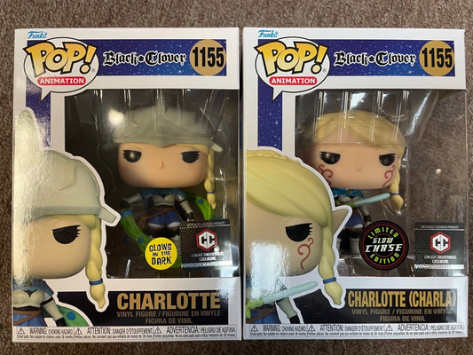 Black Clover - Charlotte Exclusive Funko Pop! Vinyl Figure 1155 Chase + Regular guaranteed