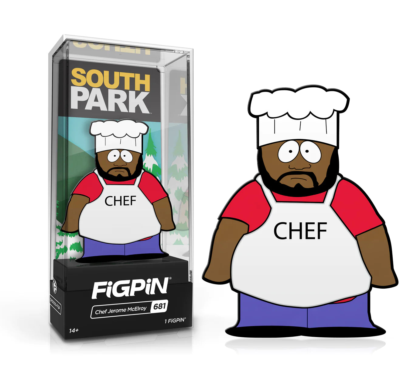 FiGPiN South Park Chef Jerome McElroy #681 LE 1000 Exclusive Brand NEW