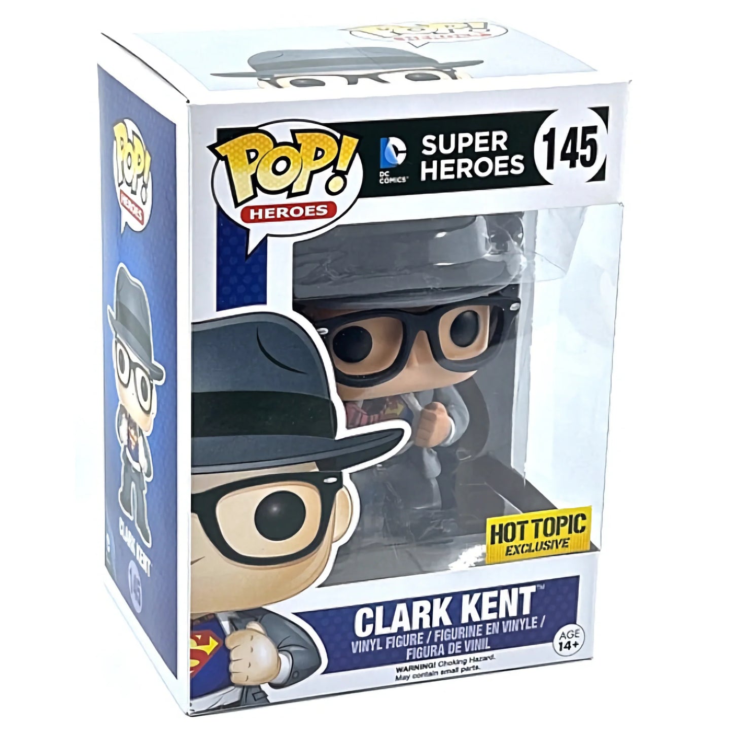 Funko DC Funko POP! Heroes Clark Kent Exclusive Vinyl Figure #145 + Free Protector