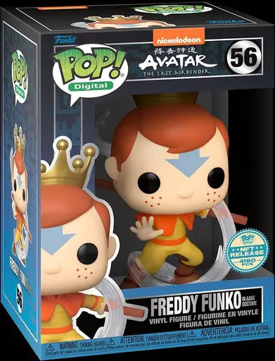 Funko POP! Digital Avatar The Last Airbender #56 - Freddy Funko as AANG #56 NFT Release (only 4160 pcs) + PROTECTOR!