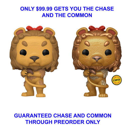 Preorder The Wizard of Oz 85th Anniversary Cowardly Lion Funko Pop! Vinyl Figure #1515 (Guaranteed chase and common) + protector