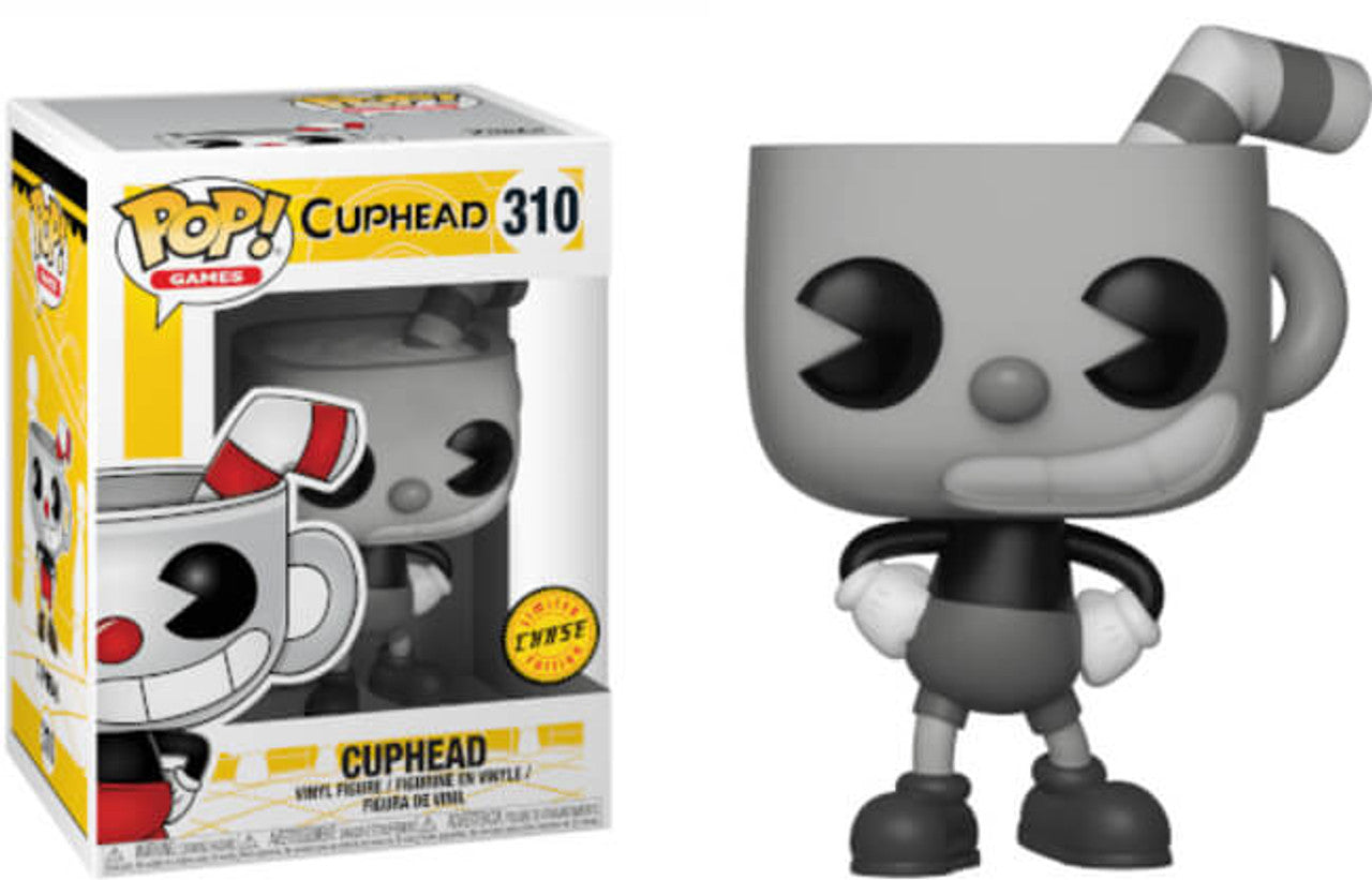 Cuphead #310 Pop Games Chase Black and White Funko Pop