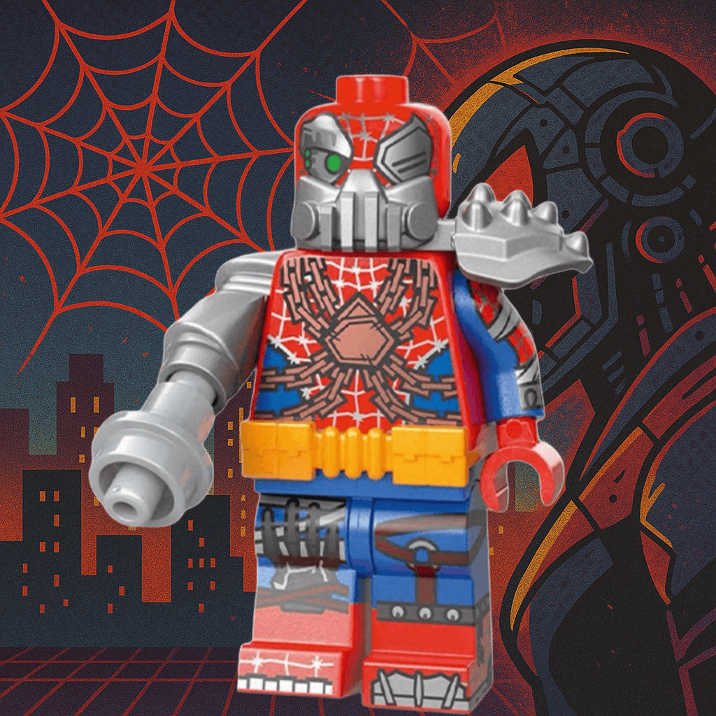 New Official Cyborg Spider-Woman LEGO Minifigures Spider-Man Across the Spider-Verse 71050 (No Box mini figure)