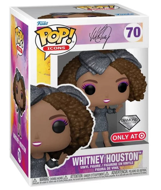 Funko POP! Icons Whitney Houston Target Diamond exclusive #70 + PROTECTOR!
