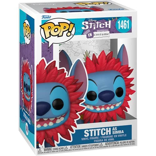 Lilo & Stitch Costume Stitch as Simba Funko Pop! Vinyl Figure #1461 + PoP Protector