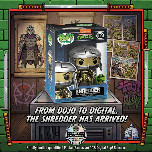 Funko Pop! Digital- TMNT: Shredder #02 LE 1/1467 PCs. New with Hard Stack