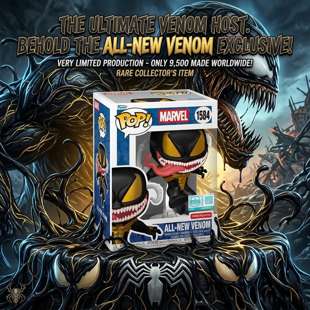 Marvel All-New Venom Funko Pop! Vinyl Figure #1584 - Entertainment Earth Exclusive + Pop Protector (Copy)