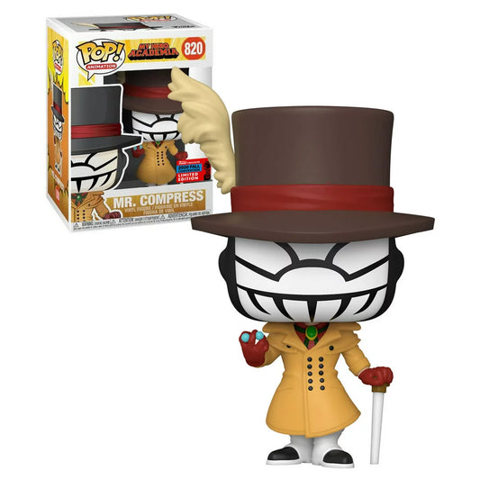 Funko POP! Animation: My Hero Academia - Mr Compress #820 Funko 2020 Fall Convention Exclusive + PROTECTOR!