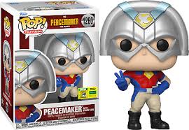 Funko POP! Television: Peacemaker with Peace Sign #1260 - COMIC CON OFFICIAL STICKER + PROTECTOR!