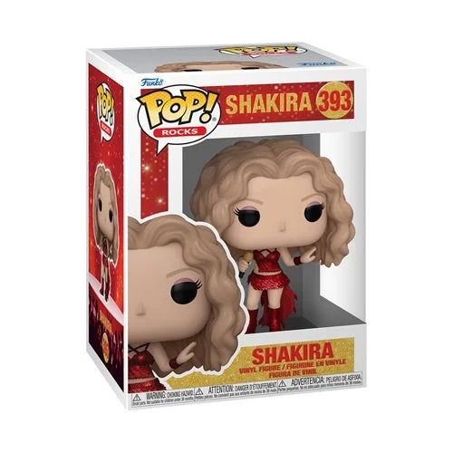 Shakira Super Bowl LIV Glitter Funko Pop! Vinyl Figure #393 + PoP Protector