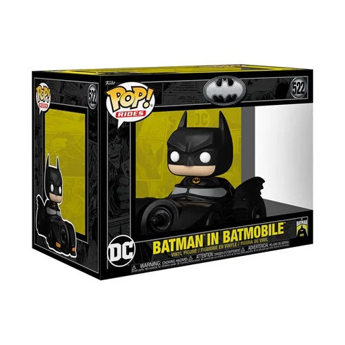 Preorder Batman 85th Anniversary Batman in Batmobile Deluxe Funko Pop! Ride #522