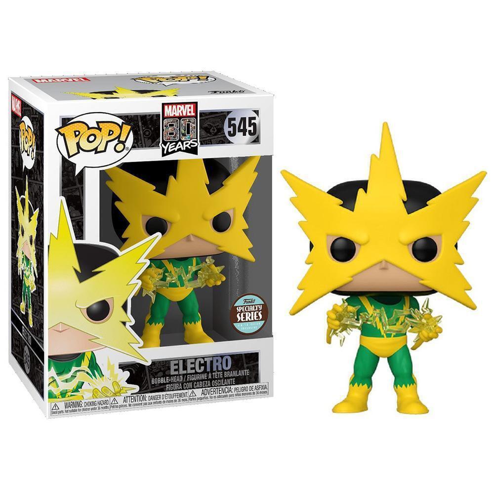 Funko Pop! Marvel 80 Years - First Appearance Electro #545 Funko Specialty Series Exclusive (VAULTED) + PoP Protector