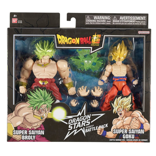 Dragon Ball Super Dragon Stars Series Battle Pack Super Saiyan Goku Battle Damage Ver. vs. Super Saiyan Broly Dragon Ball Z Battle 2-Pack