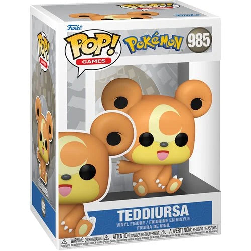 Funko Pop! Pokémon Teddiursa #985 + Free Protector