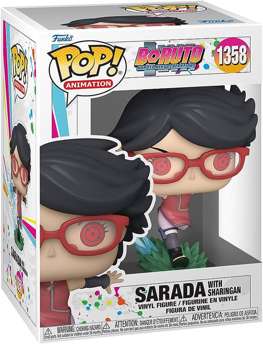 Funko Pop! ANIME: BORUTO - SARADA with SHARINGAN #1358 + PoP Protector