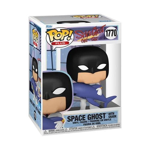 Preorder Space Ghost Coast to Coast Space Ghost with Shark Funko Pop! Plus Vinyl Figure #1770 + PoP Protector