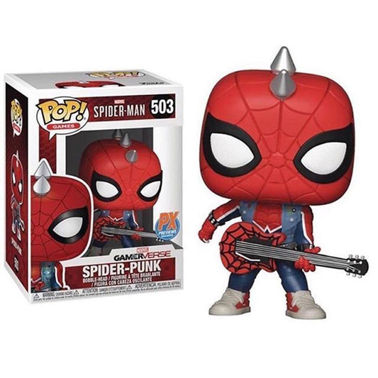 Funko Pop! Marvel Gamerverse Spider-Man - Spider-Punk PX Exclusive #503 + PROTECTOR! (VAULTED)