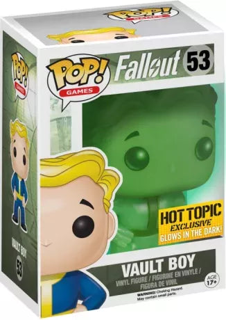 Funko POP! Games: Fallout #53 - Vault Boy Hot Topic Exclusive GITD + PROTECTOR!