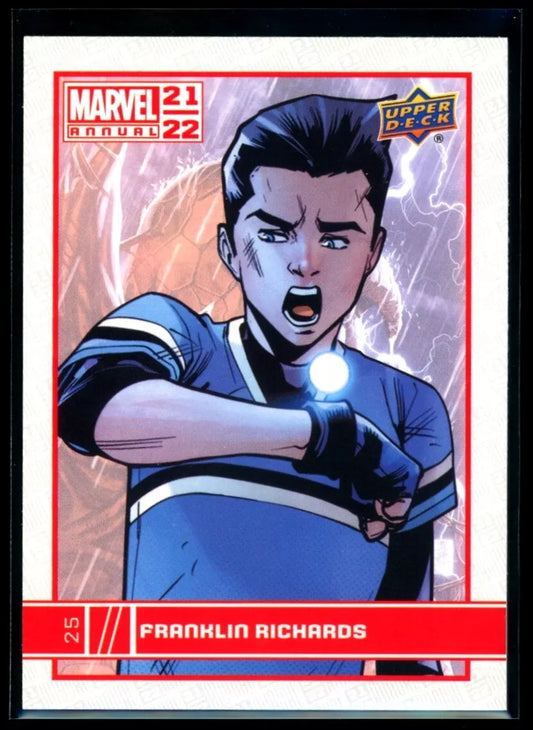 FRANKLIN RICHARDS 2021-22 Upper Deck Marvel Annual #25 Base Card