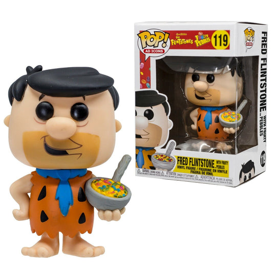 Fred Flintstone Fruity Pebbles Funko Pop #119 Ad Icons Vinyl Figure Brand New!