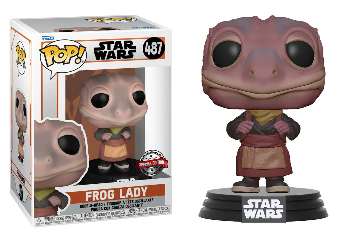 Funko POP! Frog Lady Star Wars #487 [Special Edition] + PoP Protector