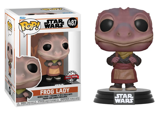 Funko POP! Frog Lady Star Wars #487 [Special Edition] + PoP Protector