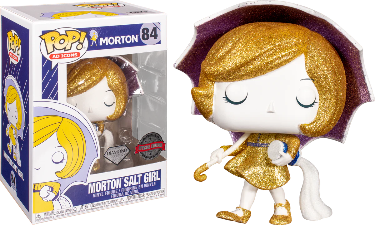 Funko POP! Ad Icons - Morton Salt Girl Diamond Special Edition #84 + PROTECTOR!