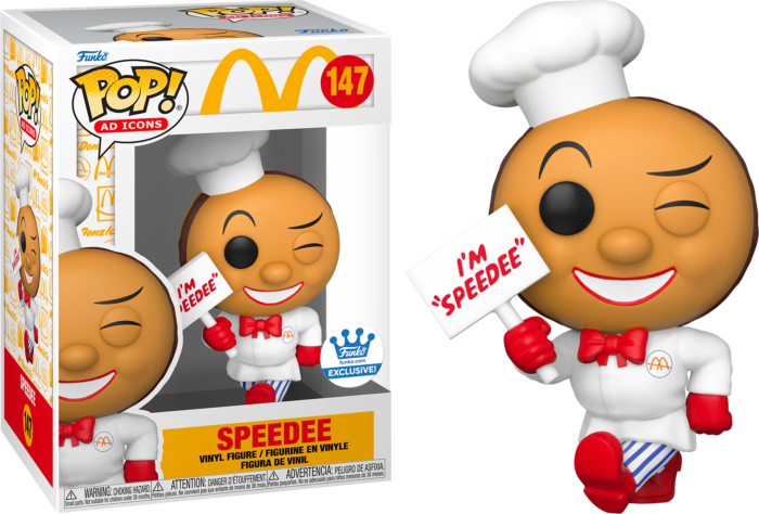 McDonald’s - Speedee Pop! Vinyl Figure Funko shop exclusive AD ICONS 147 + POP PROTECTOR