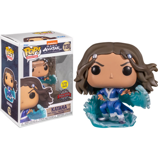 Funko Pop! Nickelodeon Avatar The Last Airbender - Katara Metallic Glows in the Dark Special Edition + Protector