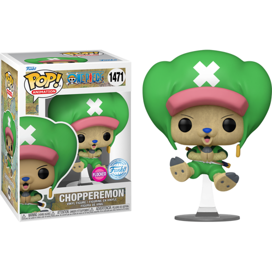 1471 One Piece Funko PoP! Chopperemon in his Wano outfit Flocked Pop! Vinyl Figure Special Edition + PoP Protector