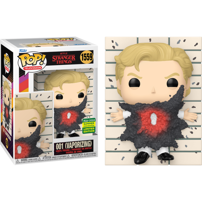 Funko Pop! Netflix Stranger Things 001 (Vaporizing) 1559 Funko 2024 Summer Convention Exactly + Free Protector