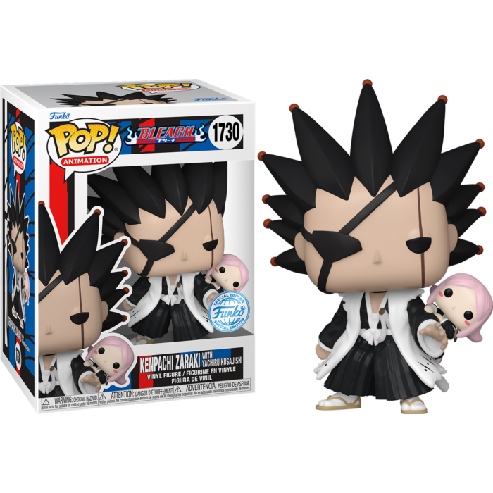 Funko Pop! Bleach - Kenpachi Zaraki with Yachiru Kusajishi 1730 Funko Special Edition + Free Protector