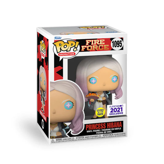 Funko POP! Fire Force - Princess Hibana 1095 GITD 2022 Funimation + Free Protector! (VAULTED)