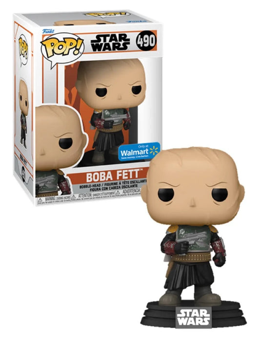 Boba Fett (Unmasked) Walmart Exclusive 490 Funko PoP! + POP PROTECTOR