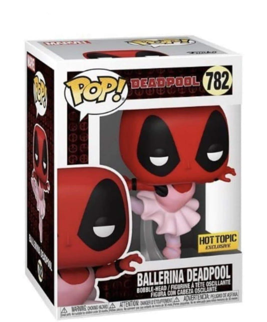 Funko Pop! Marvel Deadpool 30th Anniversary Ballerina Deadpool Hot Topic Exclusive 782 + Free Protector