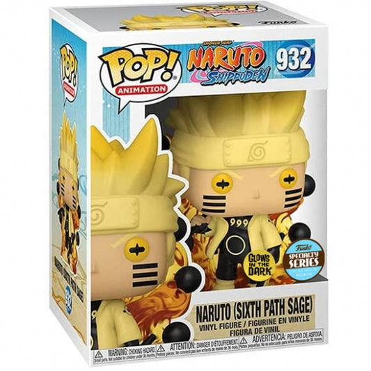 Funko POP! Animation: Naruto Shippuden - Naruto Uzumaki Six Path GITD Specialty Series + PROTECTOR!